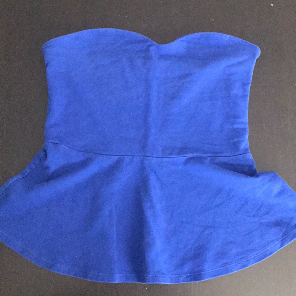 Blue express peplum top